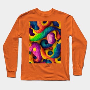 Rainbow seamless art Long Sleeve T-Shirt